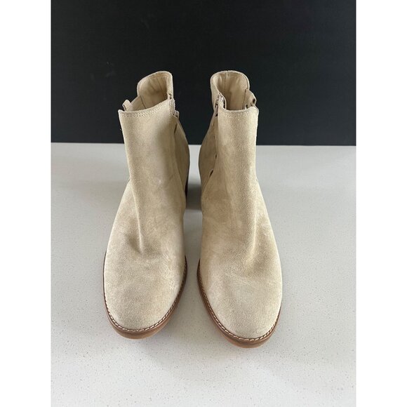 Paul Green Vienna Chelsea beige suede Boots size US 7 - Picture 3 of 10